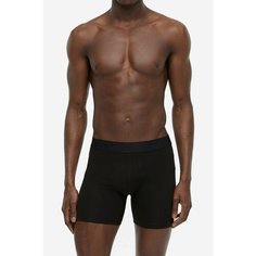Трусы H&M Basic, комплект из 5 шт., размер L, черный