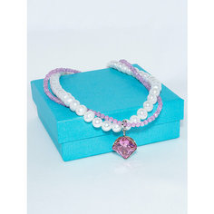 Чокер JEWELRY A VENTO, циркон, фианит, жемчуг пресноводный культивированный, длина 40 см, жемчужный/розовый