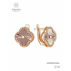 Серьги TALANT, красное золото, 585 проба, , золотистый Талант