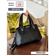 Сумка KENGULUNA, фактура гладкая, черный