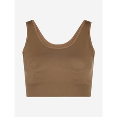 Топ спортивный MPF Ribbed Seamless Sports bras, размер 44, кофейный Matrix