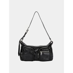 Сумка хобо MARGESHERWOOD Outpocket Hobo, фактура гладкая, черный