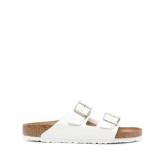 Шлёпанцы Birkenstock, размер 40 Regular EU, коричневый, белый