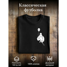 Футболка Bizfut, 1 шт., размер S, черный