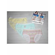 Трусы Easiness, размер XL, голубой, розовый, желтый