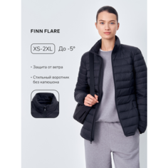 Пуховик FINN FLARE стеганая демисезонная, размер XS(164-84-90), черный