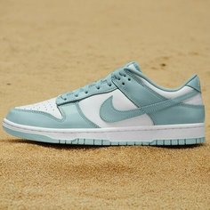 Кроссовки NIKE Dunk Low, полнота B, размер EU 39, голубой