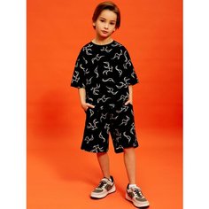 Комплект одежды Juno, размер 134, черный