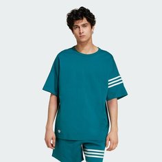 Футболка adidas Originals Neuclassics, размер L INT, бирюзoвый