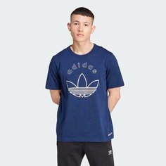 Футболка adidas Originals Graphic, 1 шт., размер L INT, синий