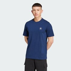 Футболка adidas Originals Trefoil Essentials, размер S INT, синий