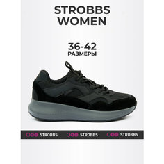 Кроссовки STROBBS, полнота 6 (RU)/ на среднюю стопу, размер 40, черный
