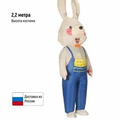 Надувной костюм Зайца ростовая кукла аэрокостюм Нет бренда