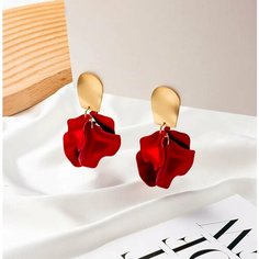 Серьги пусеты, с подвесками Нет бренда
