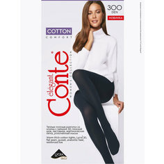 Колготки Conte Cotton 300, 300 den, nero