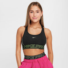 Топ спортивный NIKE Pro Swoosh, размер M, черный