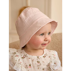 Панама Little Dandy LD6-PNM1-001 для девочек, размер 50-52, розовый, бежевый