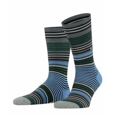 Носки Burlington Stripe, размер 40-46, Черный (3000 black)