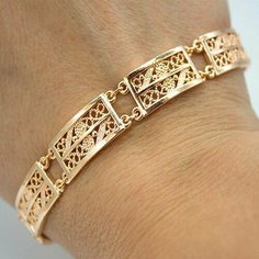 Браслет FJ Fallon Jewelry, золотой