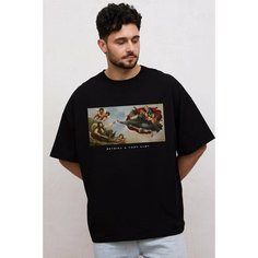 Футболка RETRIKA, размер Extra Oversize, черный