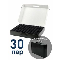 Носки , комплект, 30 пар, размер 31-33, черный Homss
