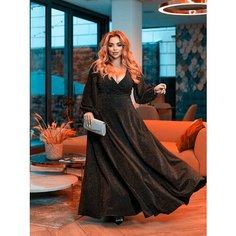 Платье Mega-Moda, размер 60/62, черный