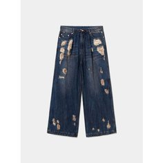 Джинсы JUUN.J Oil-Washed Distressed, размер XL, blue
