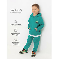 Брюки спортивные crockid КР 400765/фарфорово-зеленый к528, размер 56/98, зеленый