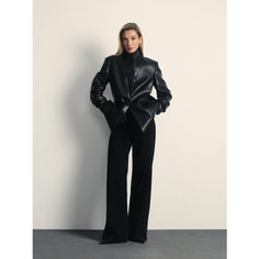 Джинсы широкие Zarina wide leg, размер XS (RU 42)/170, черный