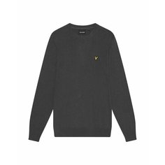 Джемпер Lyle & Scott Cotton Merino Crew Neck Jumper, размер M, , gunmetal