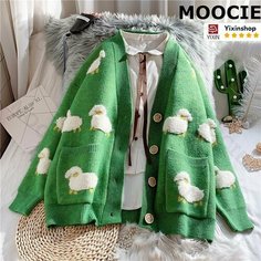 Свитер MOOCIE, размер one size, , зелёный