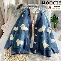 Свитер MOOCIE, размер one size, , синий
