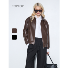 Куртка TOPTOP, размер S, коричневый