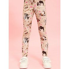 Легинсы Juno, размер 104, розовый, бежевый