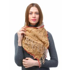 Шарф VENERA для женщин,200х50 см, универсальный, бежевый