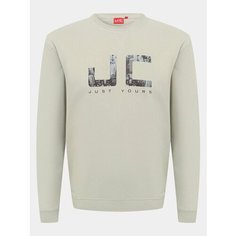 Толстовка JUST CLOTHES, размер 48, , бежевый