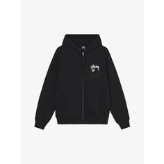 Толстовка Stussy 8 Ball Zip Hood, размер M, , черный