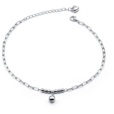 Браслет на ногу Silver WINGS, серебро, 925 проба, средний вес 3.85 гр., длина 20 см., серебристый