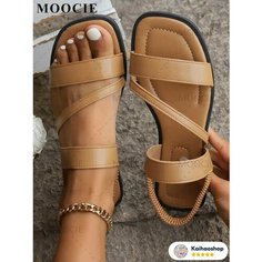Босоножки MOOCIE, размер Foot length 25.5 cm, beige
