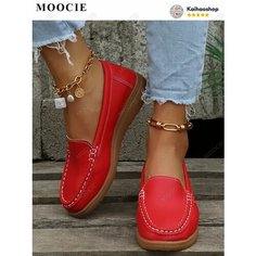 Мокасины MOOCIE, размер Длина стопы 26 см, красный