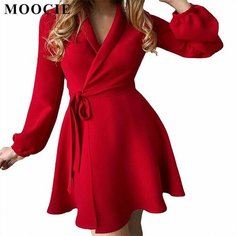 Платье MOOCIE Весна-лето 2024, размер M, рыжий