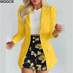 Костюм классический MOOCIE, размер XL, желтый