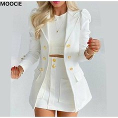 Костюм классический MOOCIE, размер 2XL, белый