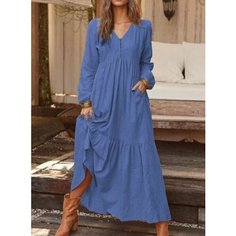 Платье MOOCIE Весна-лето 2024, размер L., темно-синий