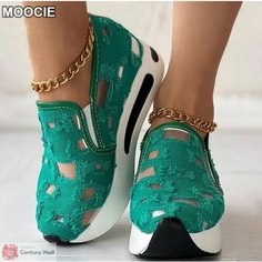 Кроссовки MOOCIE Базовая коллекция, размер CN 42 (Длина стопы 25.5-26 см.), зелeный
