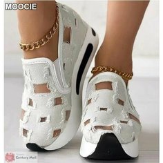 Кроссовки MOOCIE Базовая коллекция, размер CN 37(Длина стопы 23-23.5 см .), белый
