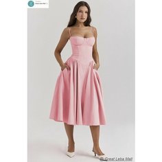 Платье Весна-лето 2024, размер INT M, розовый Нет бренда