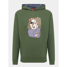 Худи JUST CLOTHES, размер 52, , хаки