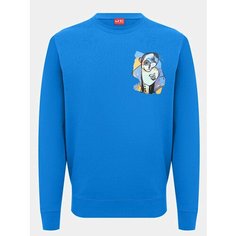 Свитшот JUST CLOTHES, размер 58, , синий