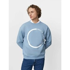 Свитшот JUST CLOTHES, размер 50, , голубой